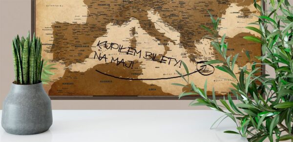 Mapa Europy papirus pionowa mazak