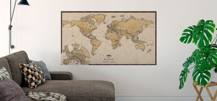 Mapa Swiata bezowa main2