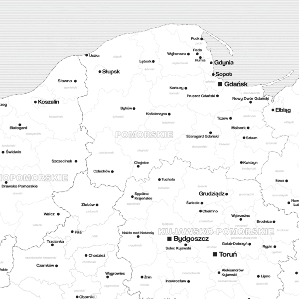mapa Polski powiaty dla firm 02