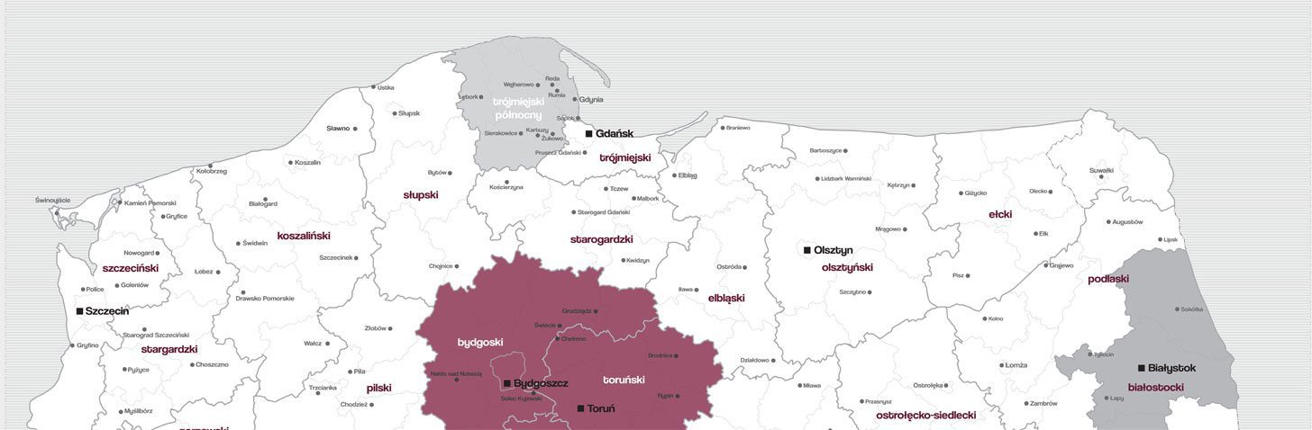 regionalna mapa polski