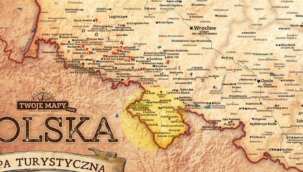 ziemia klodzka mapa polski