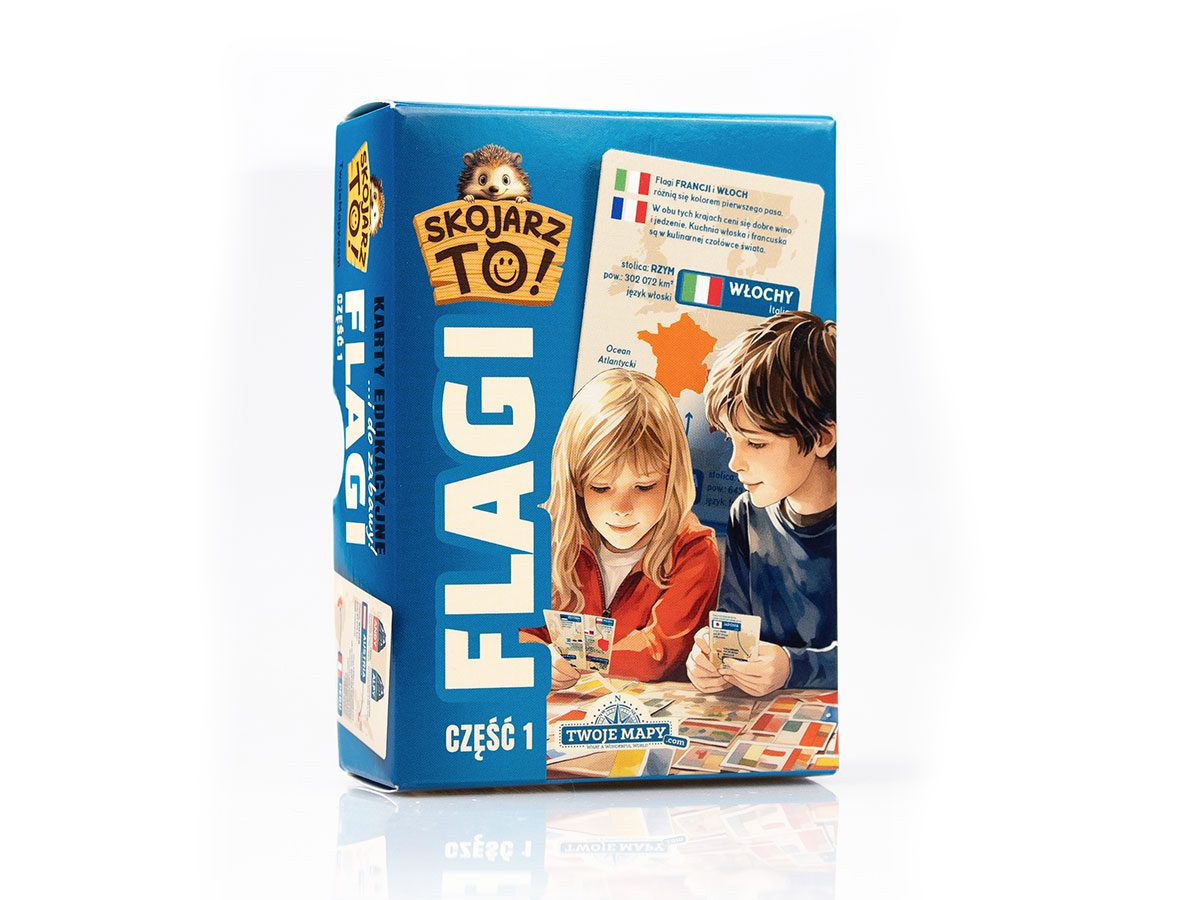 Pudełko kart "Skojarz To!" FLAGI
