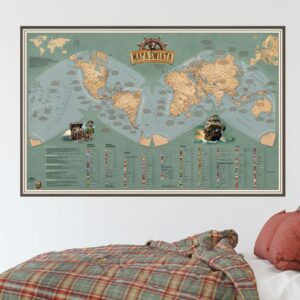 Mapa świata dla dzieci - PIRACKA