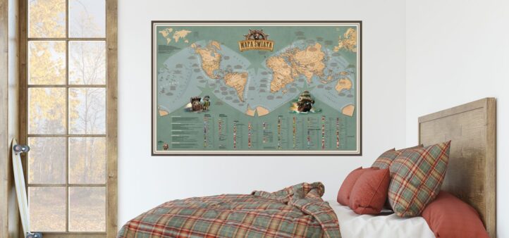 Mapa świata dla dzieci - PIRACKA