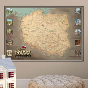 POLSKA: edukacyjna mapa ścienna