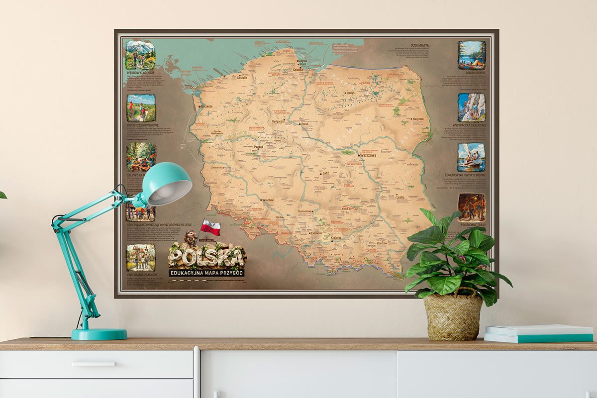 mapa polski dzieci new sciana1