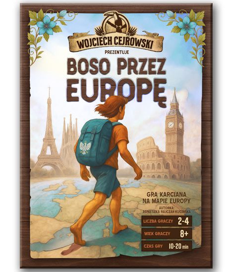 Gra karciana geograficzna "Boso Przez Europe"