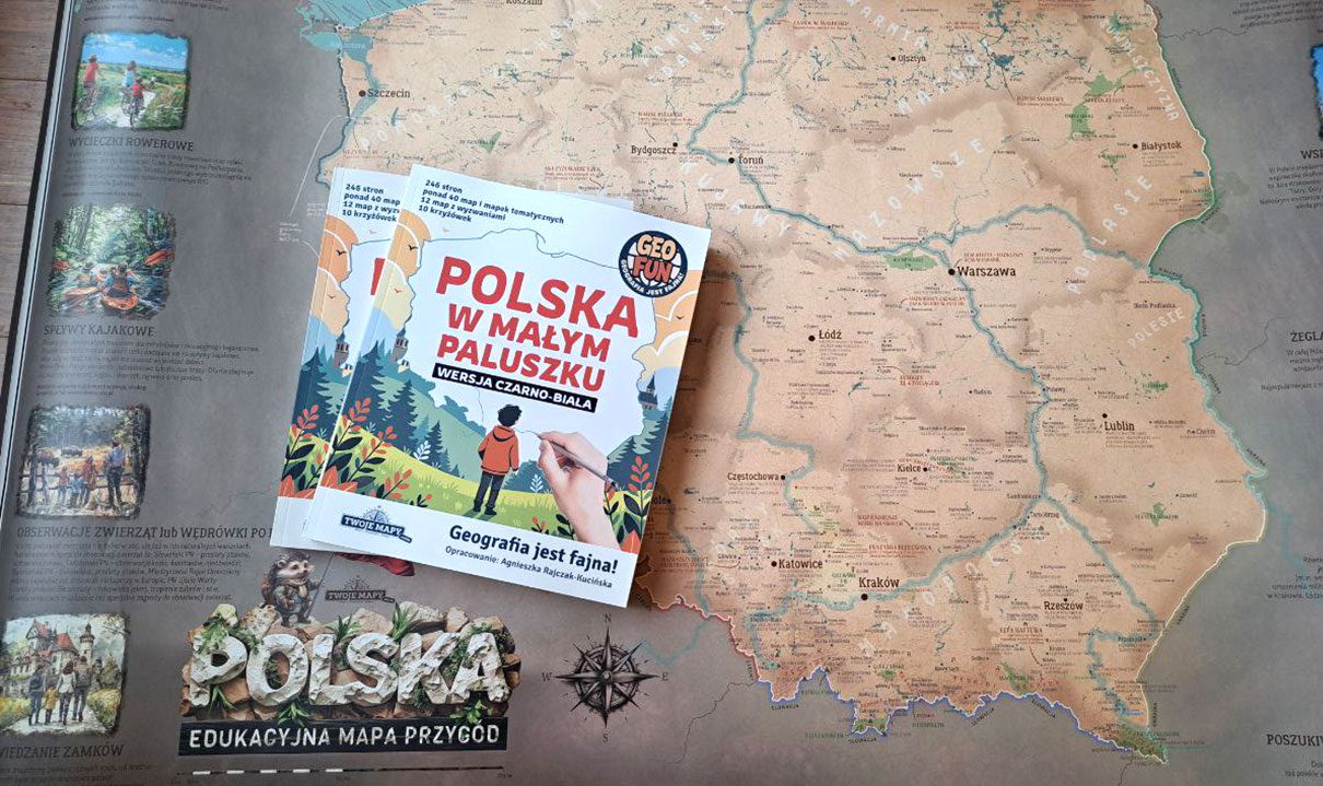 POLSKA w małym paluszku - książka w zestawie z mapą Polski